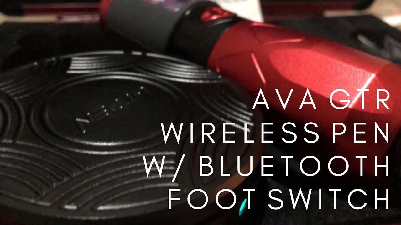 Wireless Tattoo Pen with Bluetooth Foot Switch ( AVA GTR )