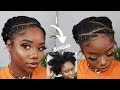 EVERYDAY HAIRSTYLE For "AWKWARD" Length 4B/C Natural Hair | Eye Makeup Tutorial | Chev B