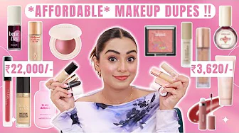 AFFORDABLE *DUPES* OF HIGH-END MAKEUP ✨ Charlotte Tilbury, Mac, Huda Beauty, Rare Beauty & More!!