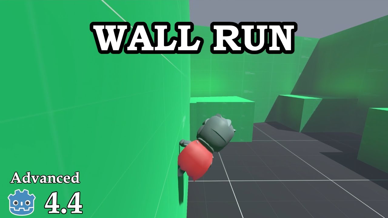 How to create wall run - Learn Godot 4 3D - no talking - YouTube