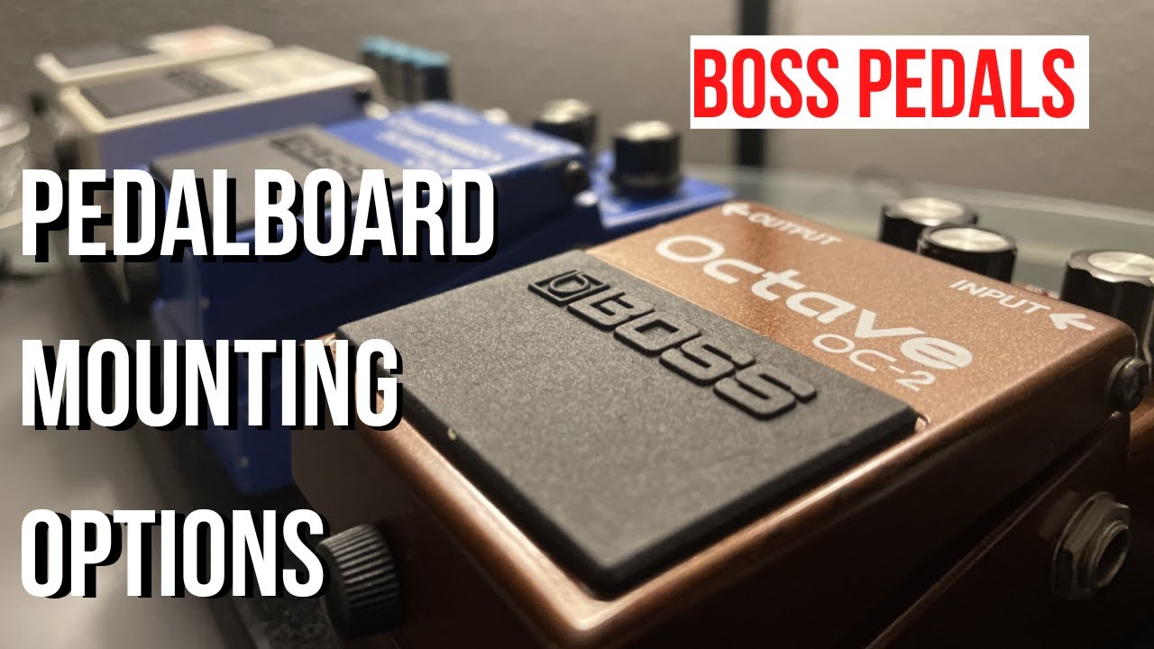 mounting standard boss pedal to board