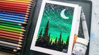 How to use watercolor pencils