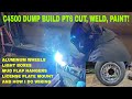 C4500 DUMP TRUCK BUILD PT6 ALUMINUM WHEELS, LIGHT BOXES, WIRING AND TESTING!