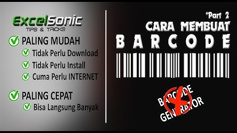 Cara Membuat Barcode Cepat dan Mudah Tanpa Download & Install