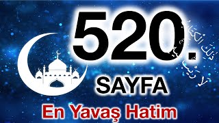 Kuran 520. Sayfa Zariyat Suresi 2. S Sayfa Yavaş Okuyuş 26. Cüz 520. Sayfa