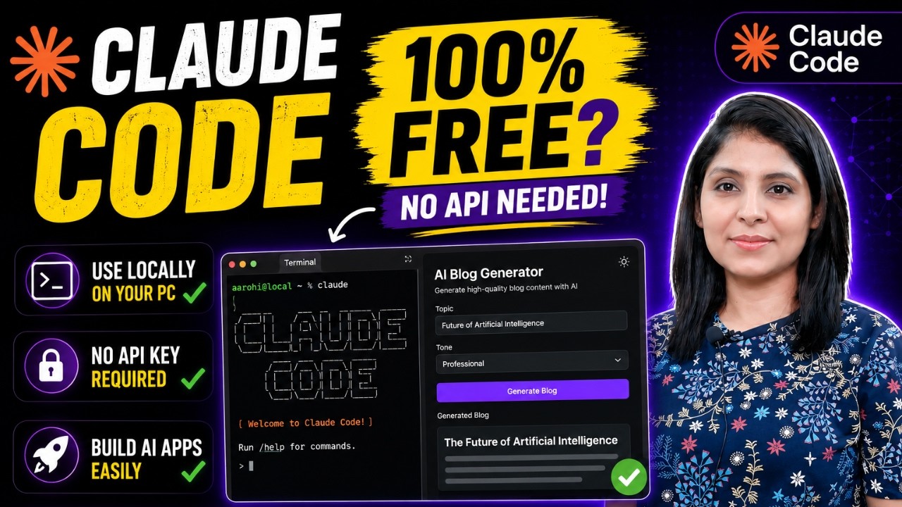 How to Use Claude Code for FREE (Create AI Apps Locally with Claude ...