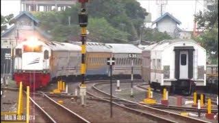 Gambang Semarang Mengiringi Kedatangan Kereta Api di Stasiun Tegal (Ketaranjang,Baja Coil,Kamandaka)