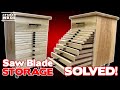 Tool Stand With Saw Blade Storage / Saw Blade Storage Solved! / Workshop Organization / Bandsaw Base