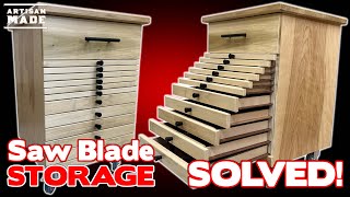 Tool Stand With Saw Blade Storage / Saw Blade Storage Solved! / Workshop Organization / Bandsaw Base by Artisan Made 6,745 views 11 months ago 13 minutes