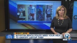 Boynton Beach Police search for laptop thief