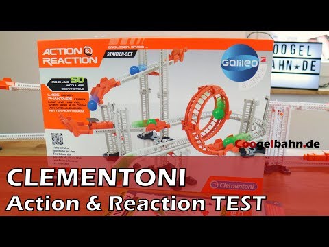 Clementoni Kugelbahn ? [ACTION & REACTION] auspgepackt & ausprobiert! Galileo Starterset