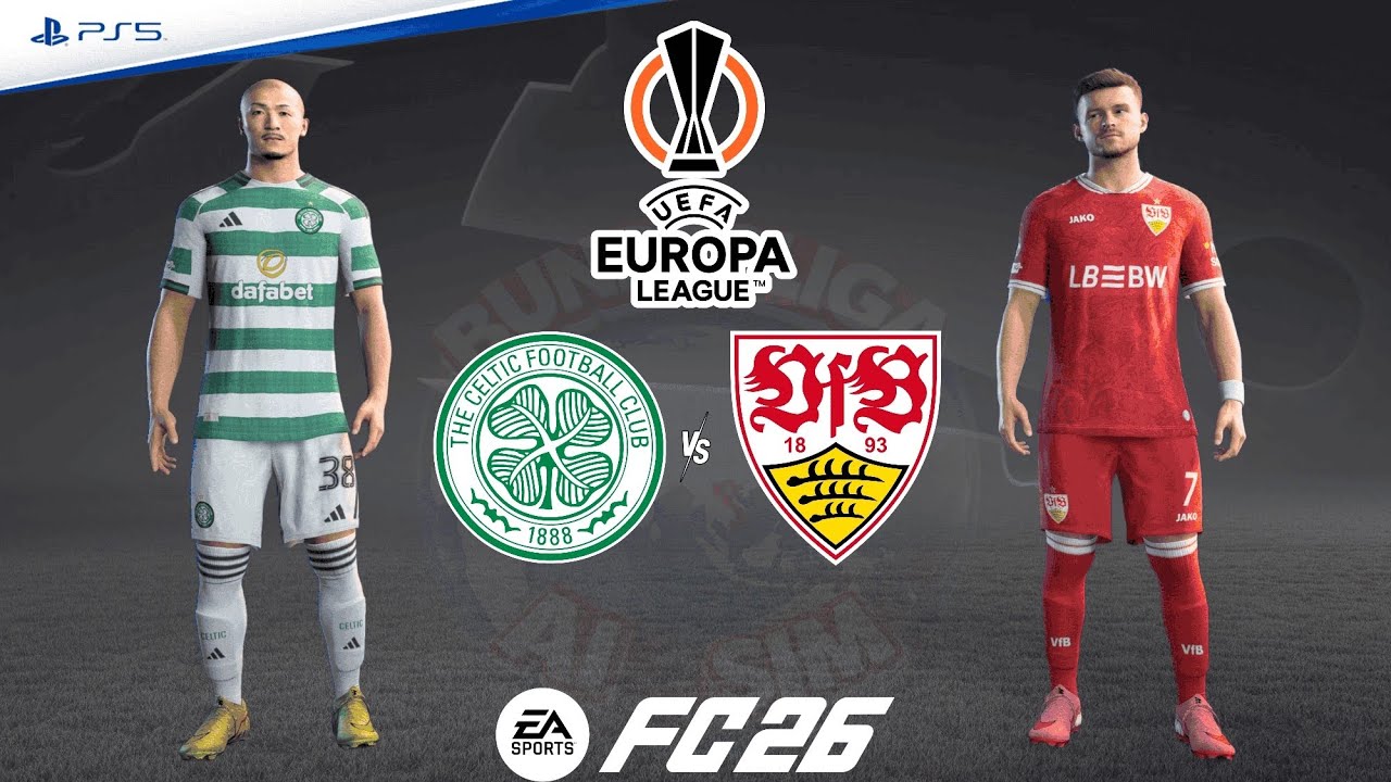 Celtic v VfB Stuttgart | UEFA Europa League 25/26  Playoffs | Match Simulation | FC 26 – PS5™ [4K]