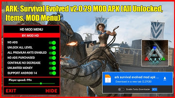 Ark Survival Evolved Mod Apk Terbaru Offline Android 13 God Console 2025 Download (MOD MENU)
