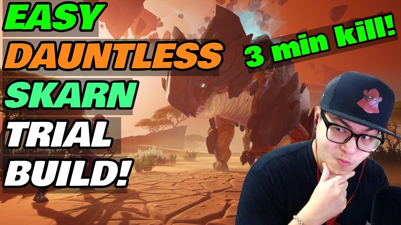 Dauntless Rockfall Skarn Trial Build - Easy 3 Minute Kill - Patch 1.11.0.