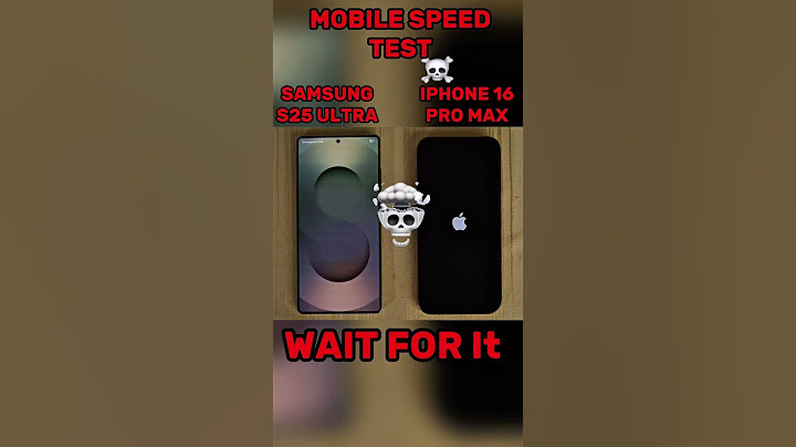 SAMSUNG S25 ULTRA VS IPHONE 16 PRO MAX MOBILE SPEED TEST??