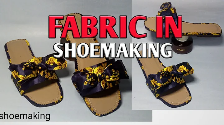 How to use fabric to make ladies slide Slippers #shoemaking #beginners
