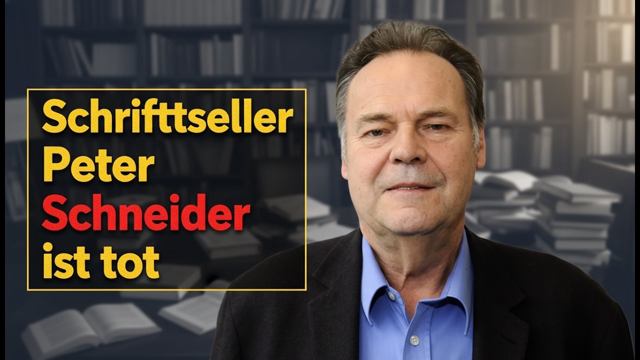 Peter Schneider Ein großer Stilist und wacher Geist verstorben