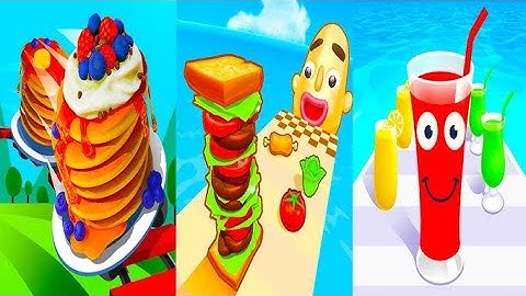 Sandwich runner  Pancake run VS Juice run reverse gameplay
