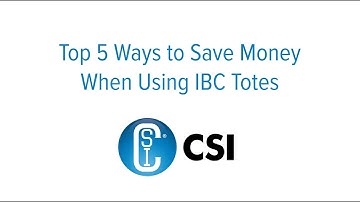 Top 5 Ways to Save Money When Using IBC Totes