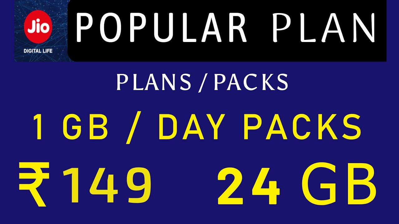 Jio Recharge | Jio Popular Recharge Plan | Jio 149 Recharge Plan | Mukarram Ahmad