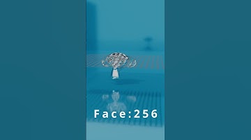 blenderのクロスシミュレーションでメッシュの細かさを変えたときのアニメーション #blender #クロスシミュレーション #b3d
