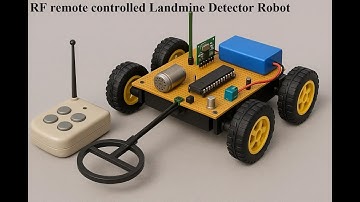 RF remote controlled Landmine Detector Robot