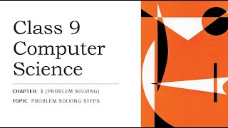 Chapter 1Problem Solving  Lecture 1