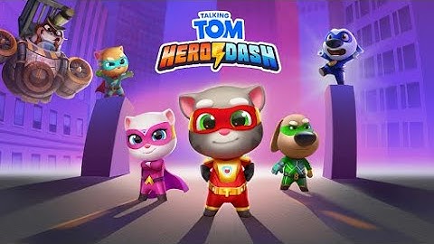 Talking Tom Hero Dash Walkthrough Gameplay Part 15 - Super Tom (iOS, Android) CNR TKG