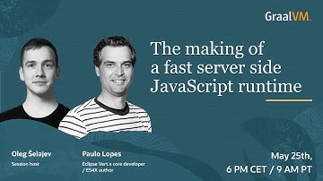 The making of a fast server-side JavaScript runtime with Paulo Lopes