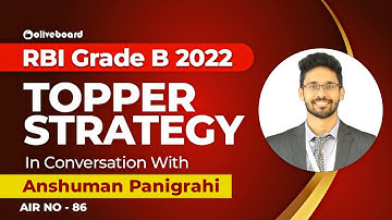 RBI Grade B 2022 Success Story | Anshuman Panigrahi | Know His Strategy | Topper Interview