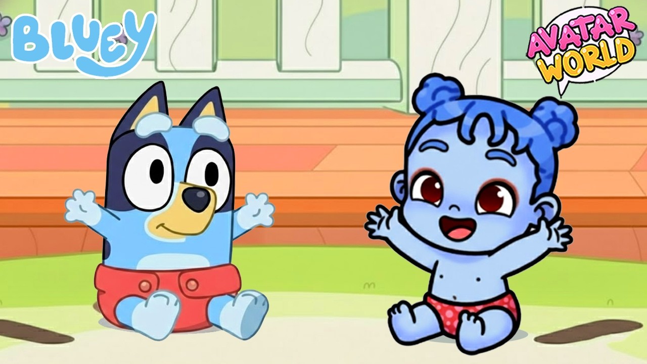 BLUEY IN AVATAR WORLD 🐶 Baby Race | Full Episodes