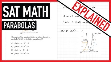 SAT Math Questions Explained | Parabolas | SAT Math Practice Problems