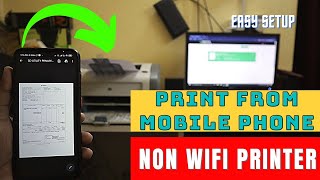 Print From Android Phone To a Non-WiFi & USB Printer Connected To PC - Without WiFi Printer screenshot 4