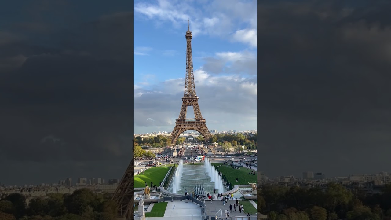 The Eiffel Tower in Paris looks really great from this angle. 