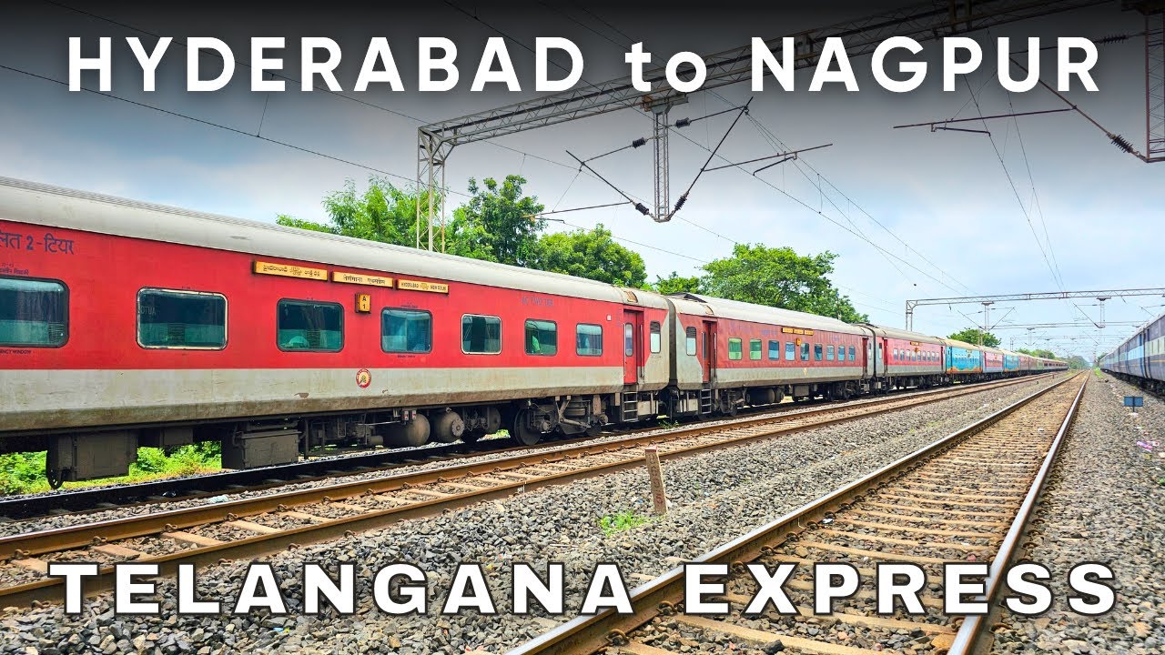 12723 Telangana Express Full Journey Part-1 Hyderabad to Nagpur