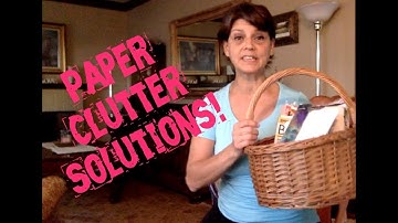 How to keep paper clutter under control