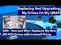 Upgrading my WD RED SMR drives with larger drives in my QNAP - SMR made me do it!