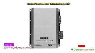 Sound Storm EV4 400 Evolution 400 Watt 4 Channel 2 to 8 Ohm Stable Full Range Car Amplifier Review