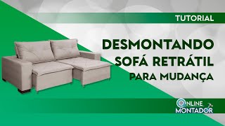 Como Desmontar Sofá Retrátil | Para Mudança - YouTube