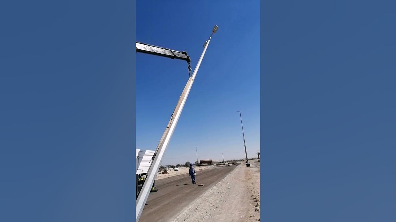 Street Light pole installation 14mtr YouTube