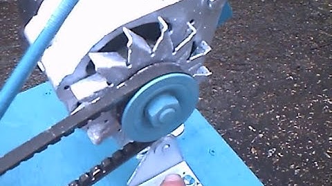 12 volt, Generator from chain saw Part 2, The Wiring and Diagram,