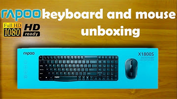 wireless keyboard and mouse unboxing |rapoo Nx1800#asmr