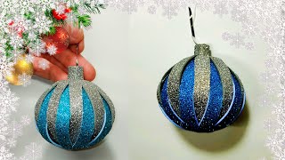 Weihnachtsspielzeug aus Glitzerschaum /  YouTube / Stoff weihnachtsschmuck