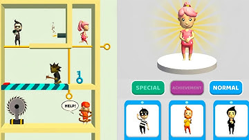 Pin Rescue Pull The Pin - Walkthrough Levels 10-60 / Android Gameplay