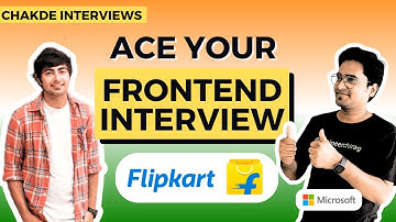 Flipkart Frontend Interview Experience | Chakde Interviews ⚡️