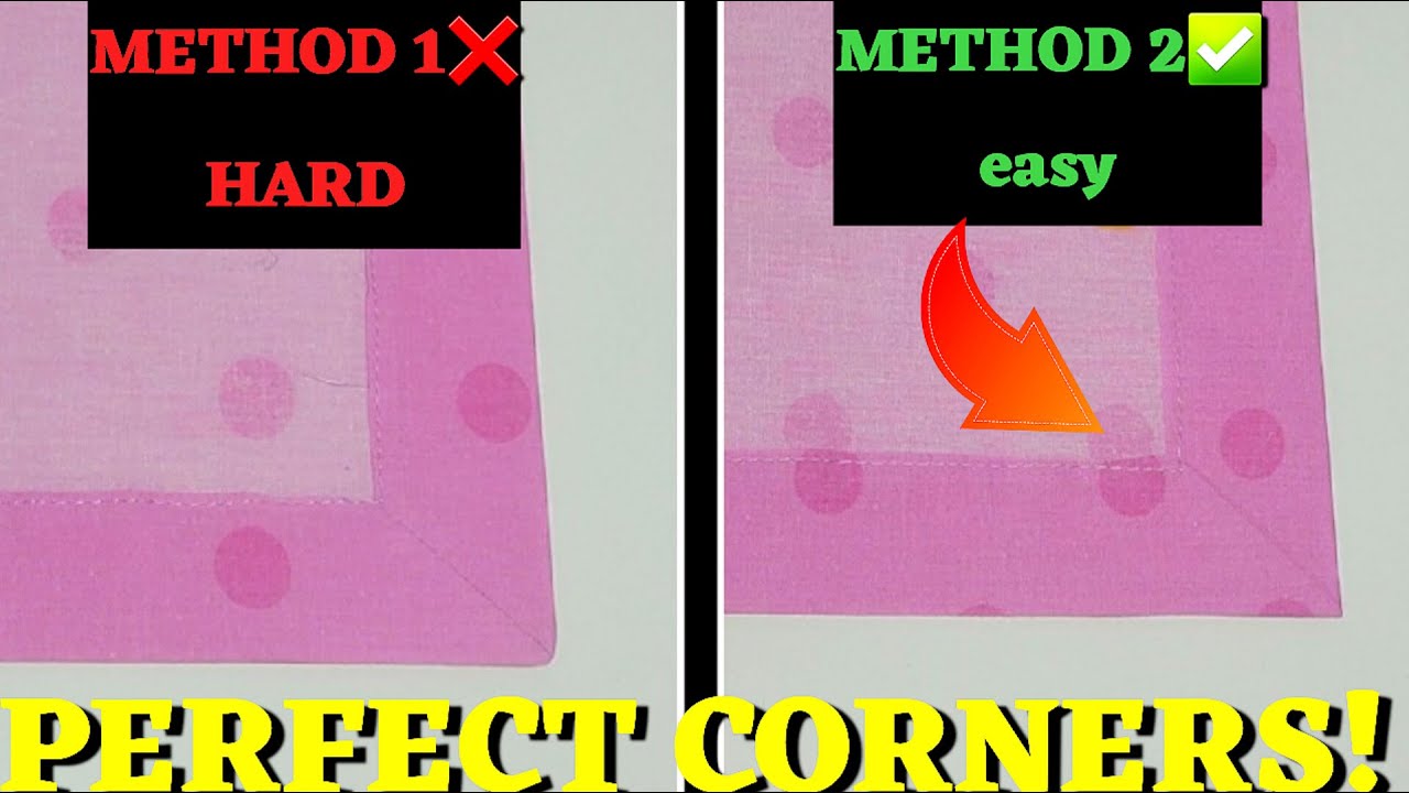 2 Ways to Sew Corners: Which one is better?