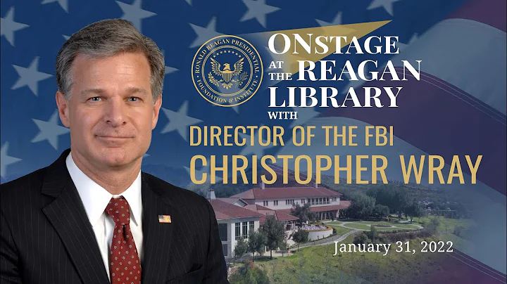 Onstage at the Reagan Library with FBI Director Ch...