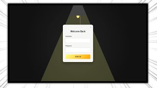 Modern Lamp Login Landing Page | Responsive Design 2025 ✨ | Free Source Code