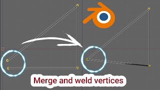 How to merge and weld vertices in Blender / Blender tutorial