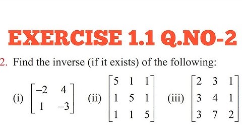 12th maths|Exercise 1.1 Q.NO 2|APPLICATION OF MATRICES AND DETERMINANTS|